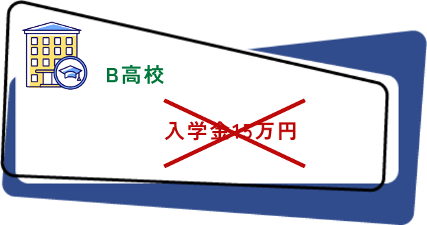 B高校 入学金不要