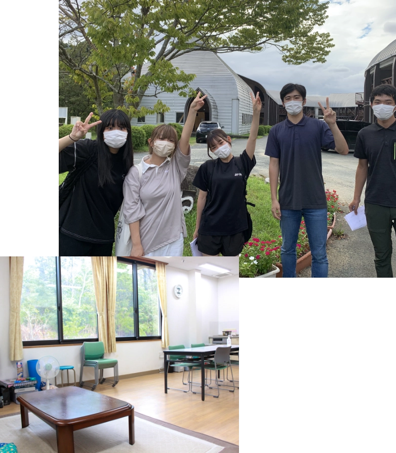 女子生徒と寮